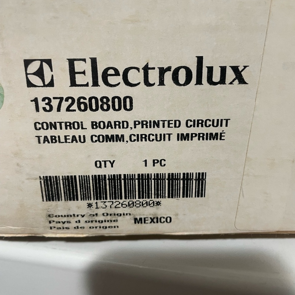 Electrolux SVCW137260800 Washing Machine Control Circuit Board